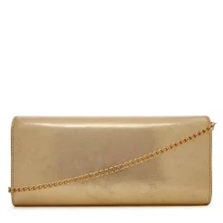 Clutch Donna con Tracolla LOVE MOSCHINO effetto Metallizzato Oro