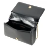 Clutch Donna con Tracolla LOVE MOSCHINO Nera con Logo Ricamato e Borchie