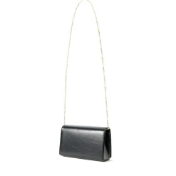 Clutch Donna con Tracolla LOVE MOSCHINO Nera con Logo Ricamato e Borchie