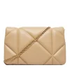 Clutch Trapuntata con Tracolla LOVE MOSCHINO linea Embossed Taupe