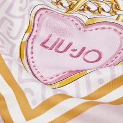 Foulard Donna 120 x 120 cm LIU JO in Tessuto stampa Fiocco Rosa