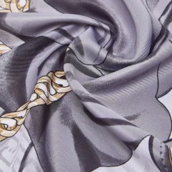 Foulard Donna 120 x 120 cm LIU JO in Tessuto stampa Fiocco Nero