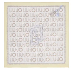 Foulard Donna 120 x 120 cm LIU JO in Tessuto Stampato Giallo