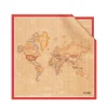 Foulard 50 x 50 cm 1A Classe Alviero Martini in Seta stampa Geo Classic e Rosso Papavero 3250