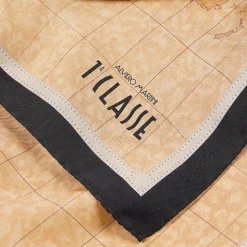 Foulard 50 x 50 cm 1A Classe Alviero Martini in Seta stampa Geo Classic e Nero 3250