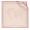 Foulard 90 x 90 cm 1A Classe Alviero Martini linea Logo Cornice Nocciola F132