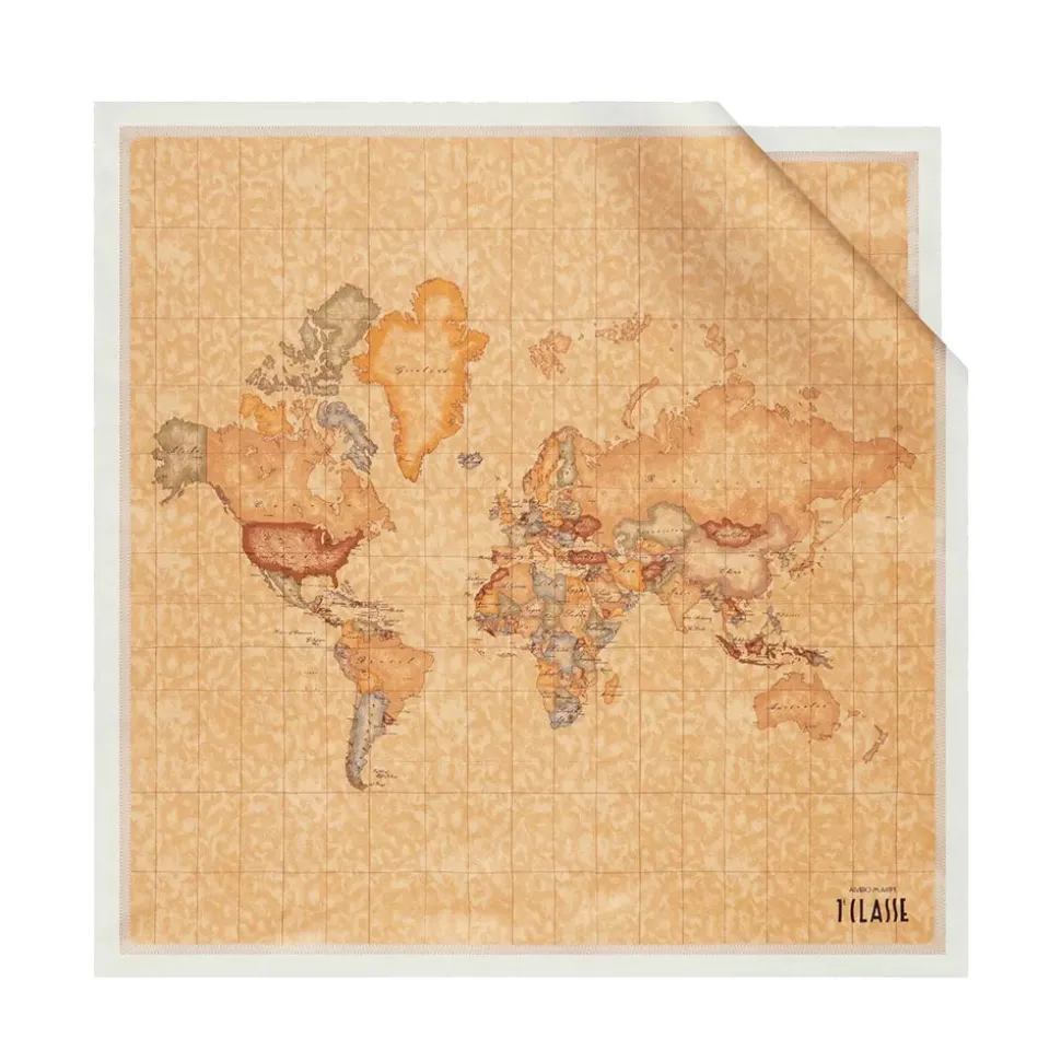 Foulard 70 x 70 cm 1A Classe Alviero Martini in Seta stampa Geo Classic e Bianco 3270