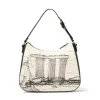 Hobo Bag Donna con Tracolla BRACCIALINI linea Cartoline stampa Singapore