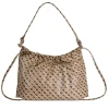 Hobo Bag Donna GHERARDINI in Tessuto Softy colore Tabacco - Burro