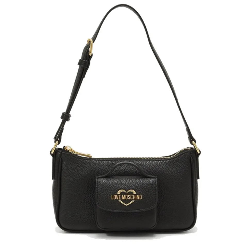 Hobo Bag Donna LOVE MOSCHINO in Pelle Nera