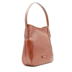 Hobo Bag Donna THE BRIDGE linea Maddalena in Pelle Marrone