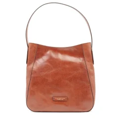 Hobo Bag Donna THE BRIDGE linea Maddalena in Pelle Marrone