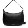 Hobo Bag Large con Tracolla LIU JO Nera con Logo Laserato Monogram