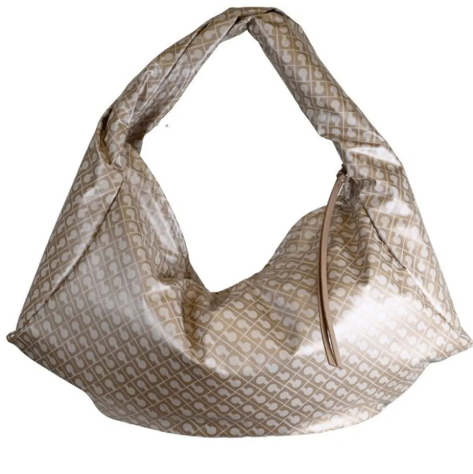 Hobo Bag Large GHERARDINI in Tessuto Softy color Creta