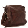 Messenger Uomo con Zip GIANNI CONTI in Pelle Marrone