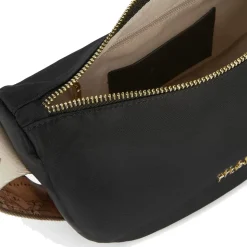 Mezzaluna Piccola a Tracolla 1A Classe Alviero Martini linea Breeze Nylon Nero GZ67