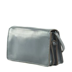 Mini Bag a Tracolla THE BRIDGE linea Lucrezia in Pelle color Ceruleo