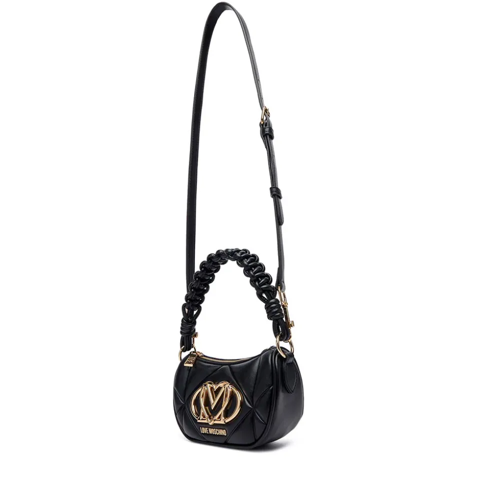 Mini Bag Donna a Mano LOVE MOSCHINO linea Embossed Trapuntata Nera