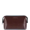 Necessaire PIQUADRO In Pelle Mogano Linea Blue Square - BY3851B2