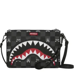 Pochette con Tracolla SPRAYGROUND stampa Gray Peeking Character Check