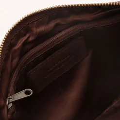Pochette da Polso GIANNI CONTI linea Vintage in Pelle Marrone