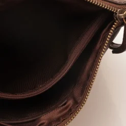 Pochette da Polso GIANNI CONTI linea Vintage in Pelle Marrone