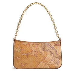 Pochette Donna con Catena 1A Classe Alviero Martini linea Vela Bag in Nappa stampa Geo Classic PO52