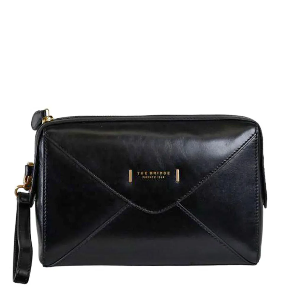 Pochette Donna THE BRIDGE linea Frida in Pelle Nera