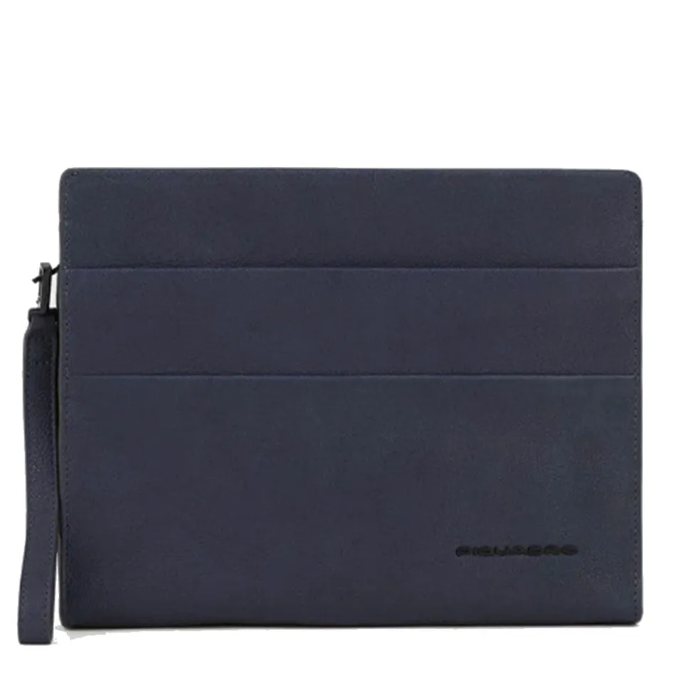 Pochette PIQUADRO porta iPad® Linea Paavo in Pelle Blu - AC5974S122