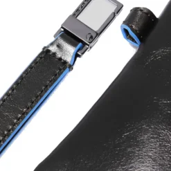 Pochette Uomo PIQUADRO in Pelle Linea Blue Square colore Nero - AC2648B2R