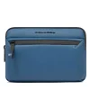 Pochette Uomo Piquadro in Tessuto colore Avio con Tracolla Linea Corner - AC6492C2OW
