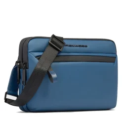 Pochette Uomo Piquadro in Tessuto colore Avio con Tracolla Linea Corner - AC6492C2OW