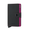 Porta Carte con Clip SECRID linea Miniwallet Matte Black e Fuchsia con RFID
