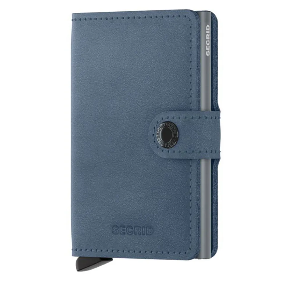 Porta Carte con Clip SECRID linea Original in Pelle Ice Blue con RFID