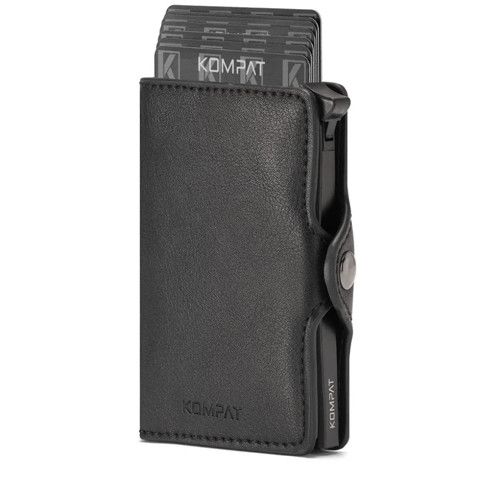Portacarte KOMPAT linea Kompat S con RFID Colore Nero Essenziale