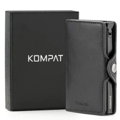 Portacarte KOMPAT linea Kompat S con RFID Colore Nero Essenziale