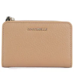 Portacarte Mini COCCINELLE in Pelle Linea Metallic Soft colore Skin