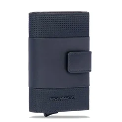 Portacarte PIQUADRO in Tessuto e Alluminio con RFID Colore Nero Linea Pq - Earth - PP5649S137R