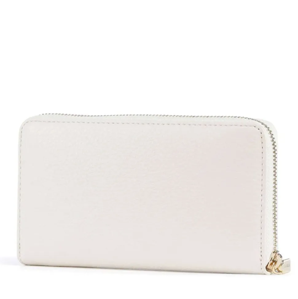 Portafoglio Donna COCCINELLE Zip Around in Pelle Pearl Linea Metallic Soft