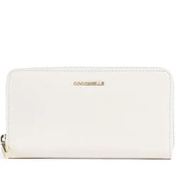Portafoglio Donna COCCINELLE Zip Around in Pelle Pearl Linea Metallic Soft