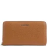 Portafoglio Donna COCCINELLE Zip Around in Pelle Cognac Linea Metallic Soft
