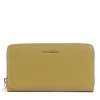 Portafoglio Donna COCCINELLE Zip Around in Pelle Seagrass Linea Metallic Soft