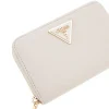 Portafoglio Donna GUESS Chiuso con Zip Linea Laurel Colore Ivory Misura Media