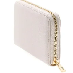 Portafoglio Donna GUESS Chiuso con Zip Linea Laurel Colore Ivory Misura Media