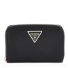 Portafoglio Donna GUESS Chiuso con Zip Linea Laurel Colore Nero Misura Media
