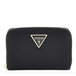 Portafoglio Donna GUESS Chiuso con Zip Linea Laurel Colore Nero Misura Media
