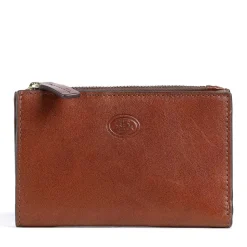 Portafoglio Donna Medio con Bottone THE BRIDGE linea Story in Pelle Marrone