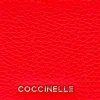 Portafoglio Donna Mini COCCINELLE in Pelle Linea Metallic Soft colore Gazpacho Chiuso con Bottone