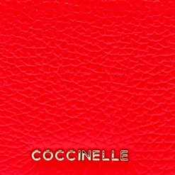 Portafoglio Donna Mini COCCINELLE in Pelle Linea Metallic Soft colore Gazpacho Chiuso con Bottone