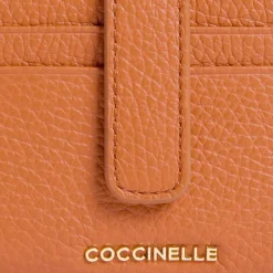 Portafoglio Donna Mini COCCINELLE in Pelle Colore Crab Linea Metallic Soft